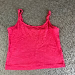 Nollie Cropped Tank Top M Medium Pink PacSun